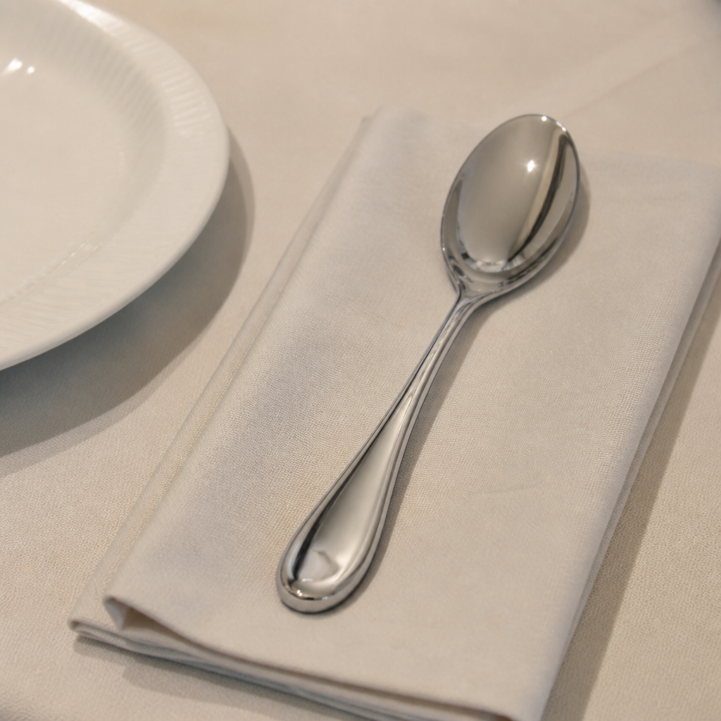Commercial stainless steel table spoons 12 pack 205mm