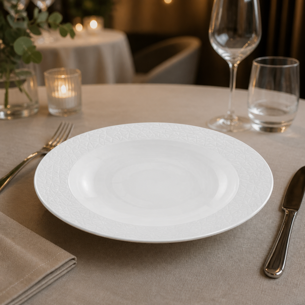 Set of 12 Commercial 12" Abstract Round Bowls