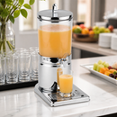 Commercial Juice Dispenser 6L Stainless Steel Twin Cooling Elements