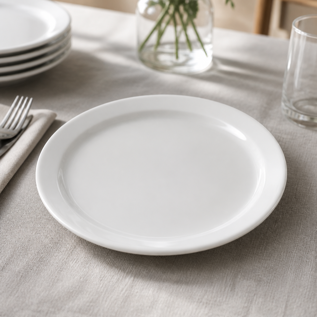 Commercial Narrow Rimmed Plates 260mm - 6 Pack