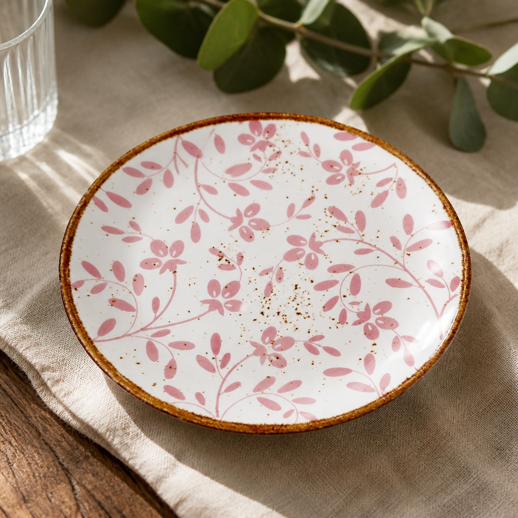 Commercial Coupe Plates 153mm Pink - 12 Pack