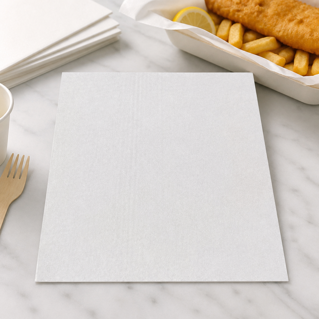 Compostable Greaseproof Paper 500x750mm 200 Pack Commercial Use