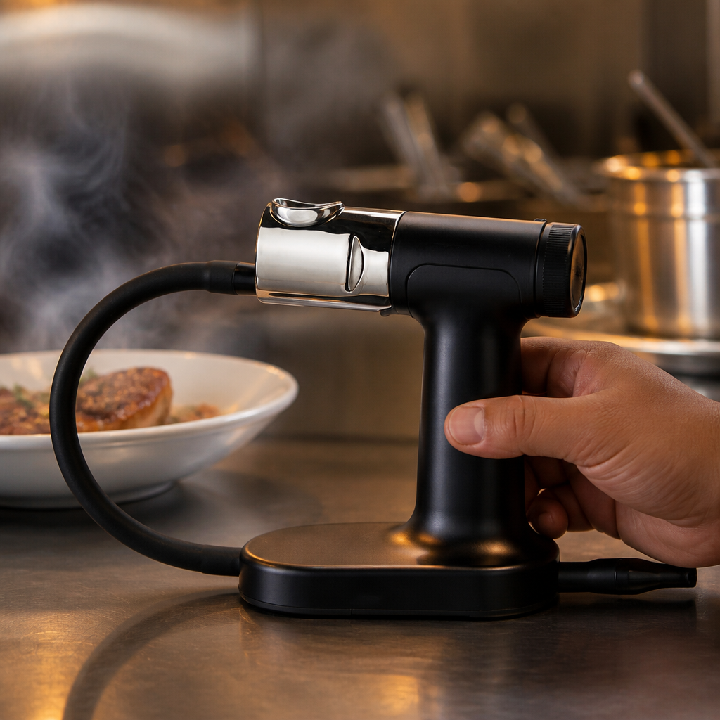 Commercial Food Smoking Gun with removable stainless steel hopper