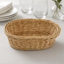 Commercial Oval Serving Basket Light Brown 240x170mm