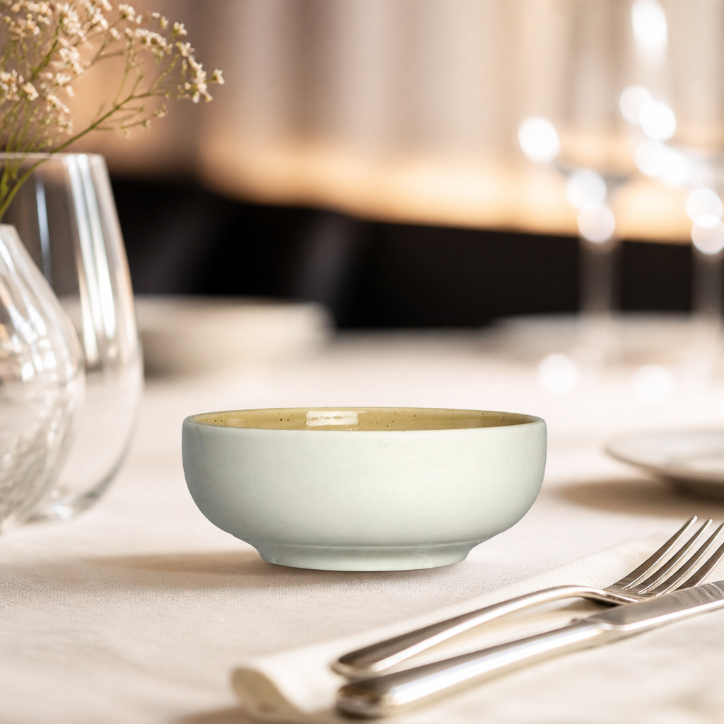 12 pack of 155mm commercial ceramic bowls for catering use