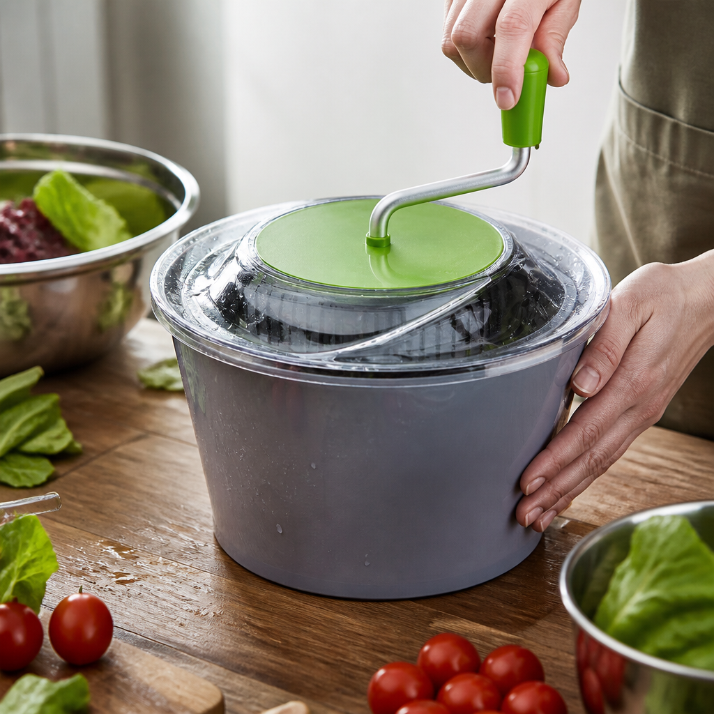 10L Commercial Salad Spinner with Easy Clean Design