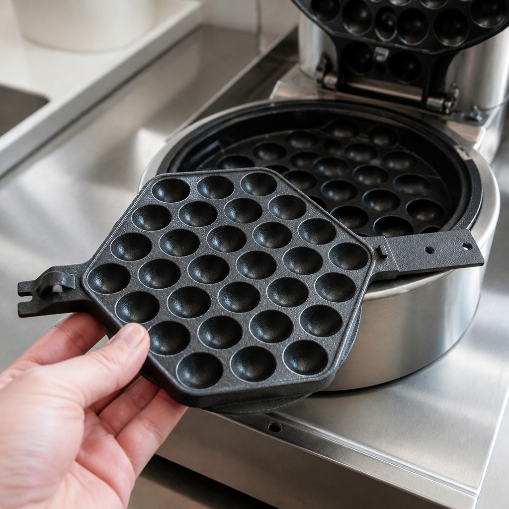 Commercial Waffle Maker Lower Cast Aluminium Replacement Part