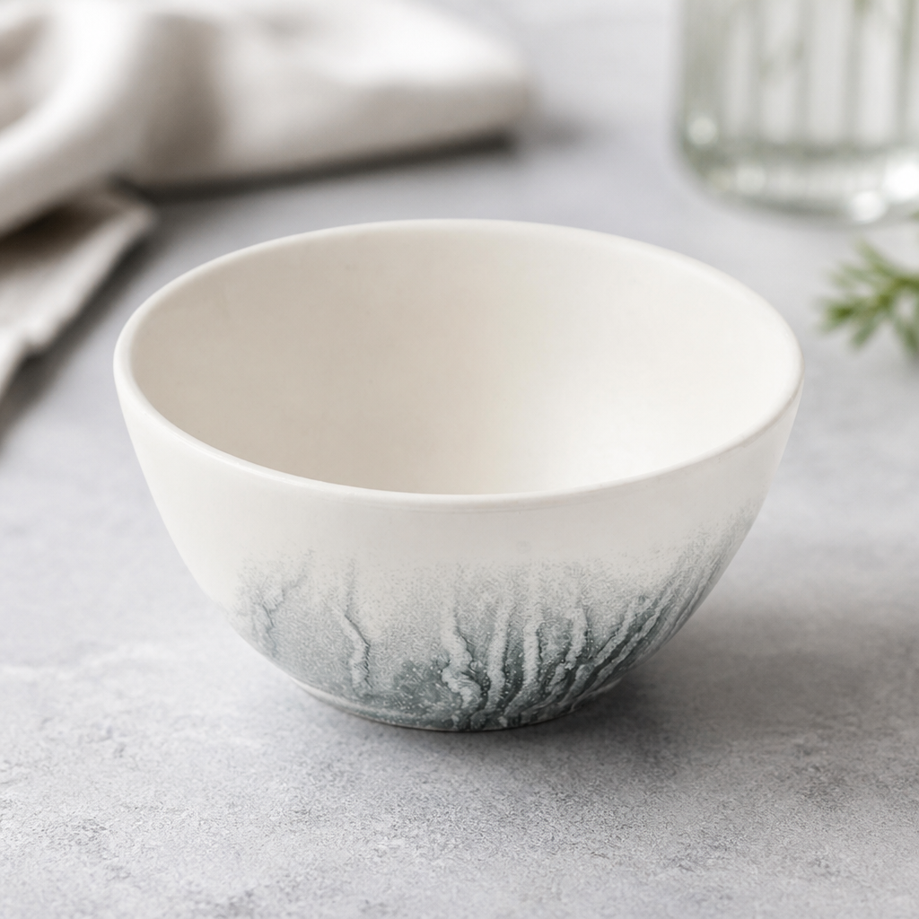 Commercial 130mm Snack Bowls Black 0.4 Ltr Ceramic 12 Pack