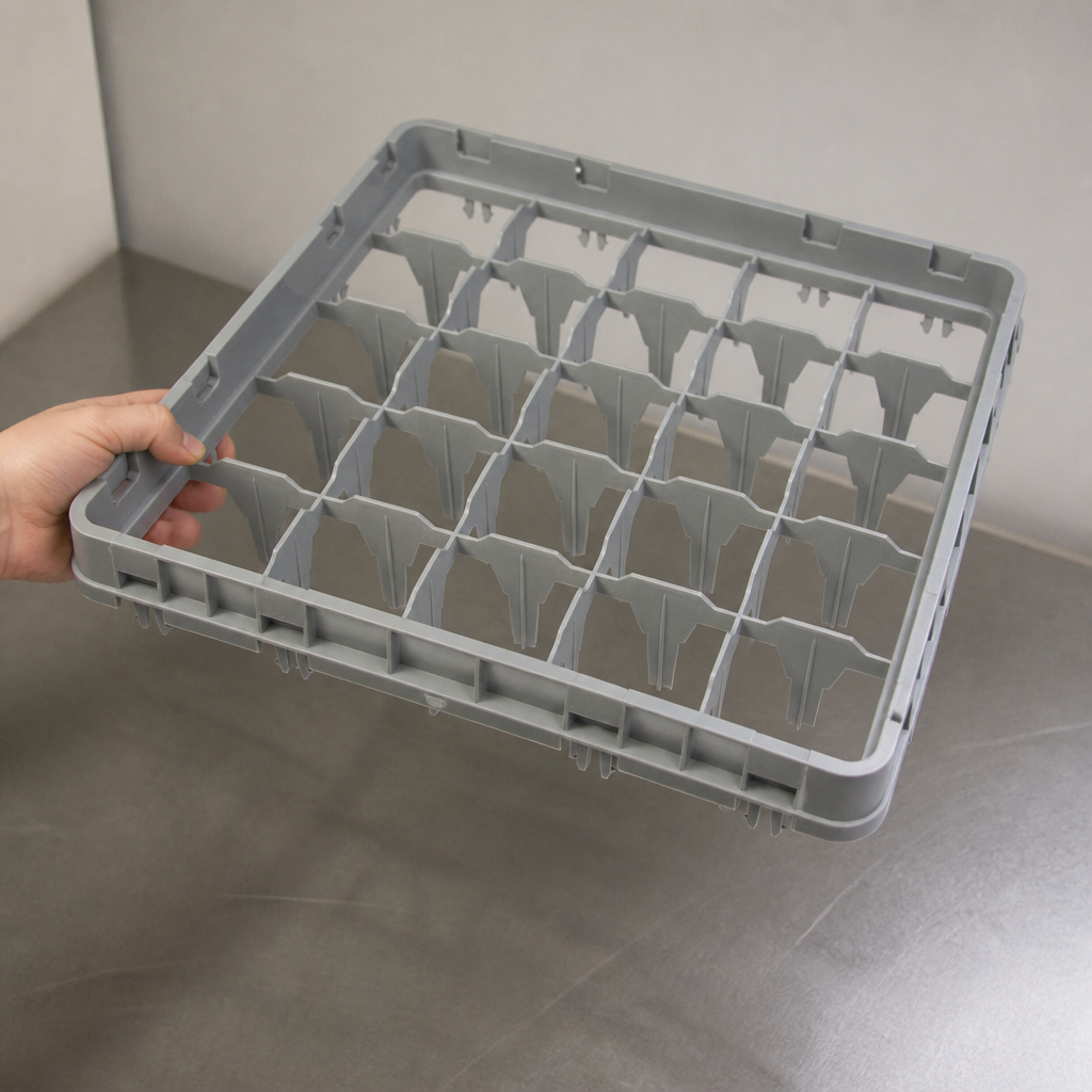 25 Compartment Commercial Glass Rack Extender for warewashing