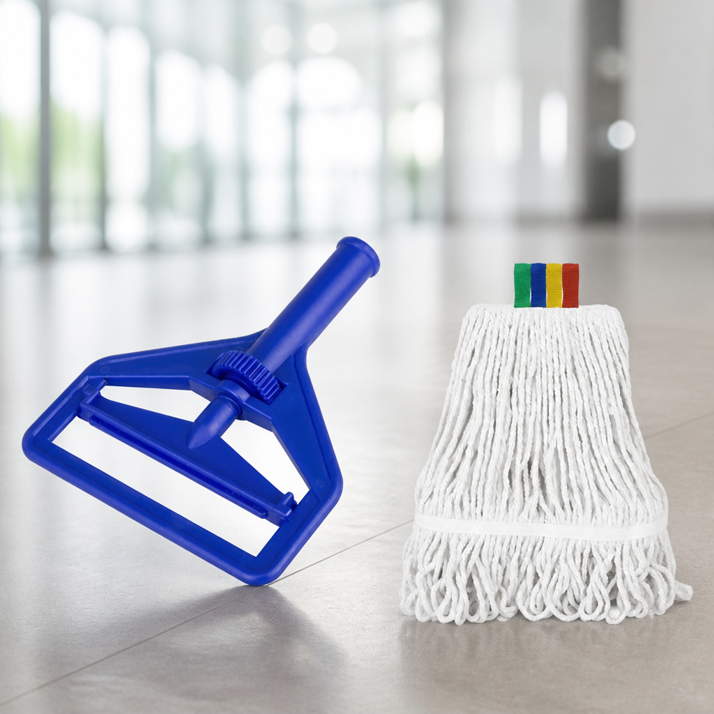 Commercial Kentucky Cotton Mop Head 400g Blue 340x350mm