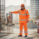 Premium High Visibility Standard Parka in Orange - Durable, Warm, and Protective for Demanding Environments