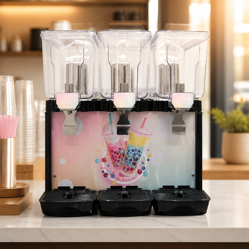 Commercial Bubble Tea Dispenser 3x 12Ltr Capacity