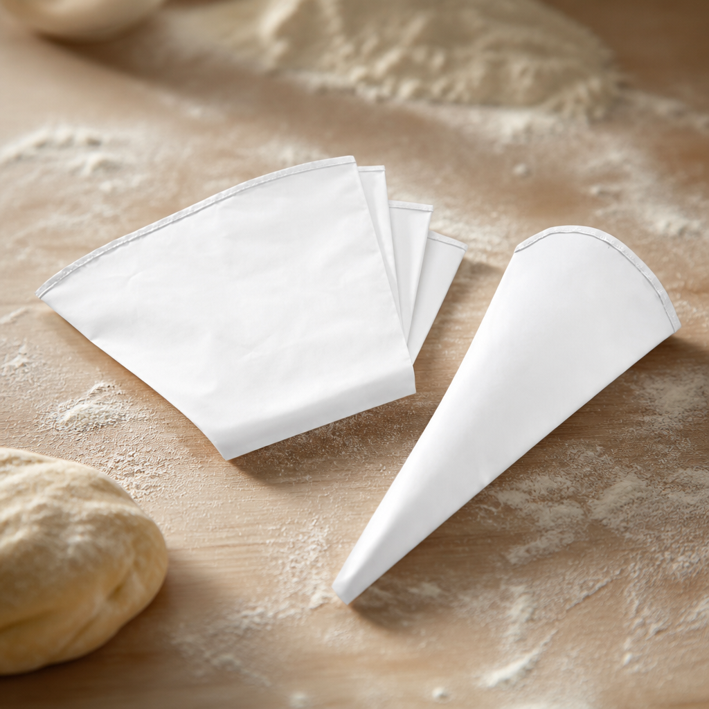 5 pack of reusable nylon pastry bags for baking and decorating