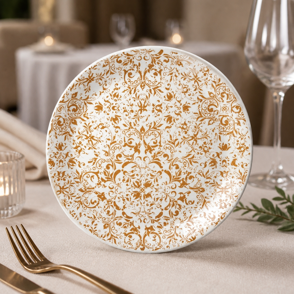 Commercial Coupe Plates Legacy Ginger 255mm - 12 Pack