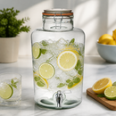 Commercial Glass Drink Dispenser 8.5L Capacity Clear