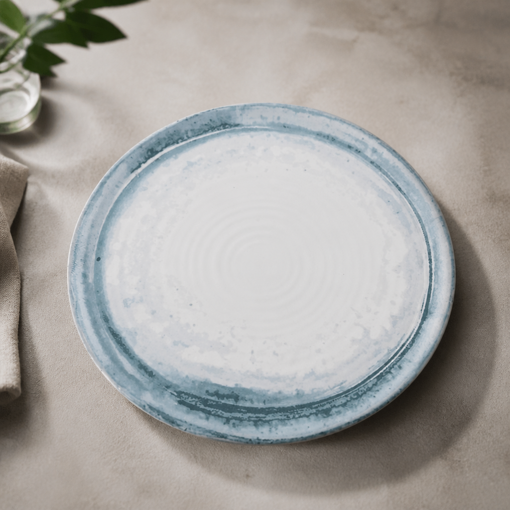 Commercial Pizza Plates 318mm Organic Coupe Flat Plates 6 Pack