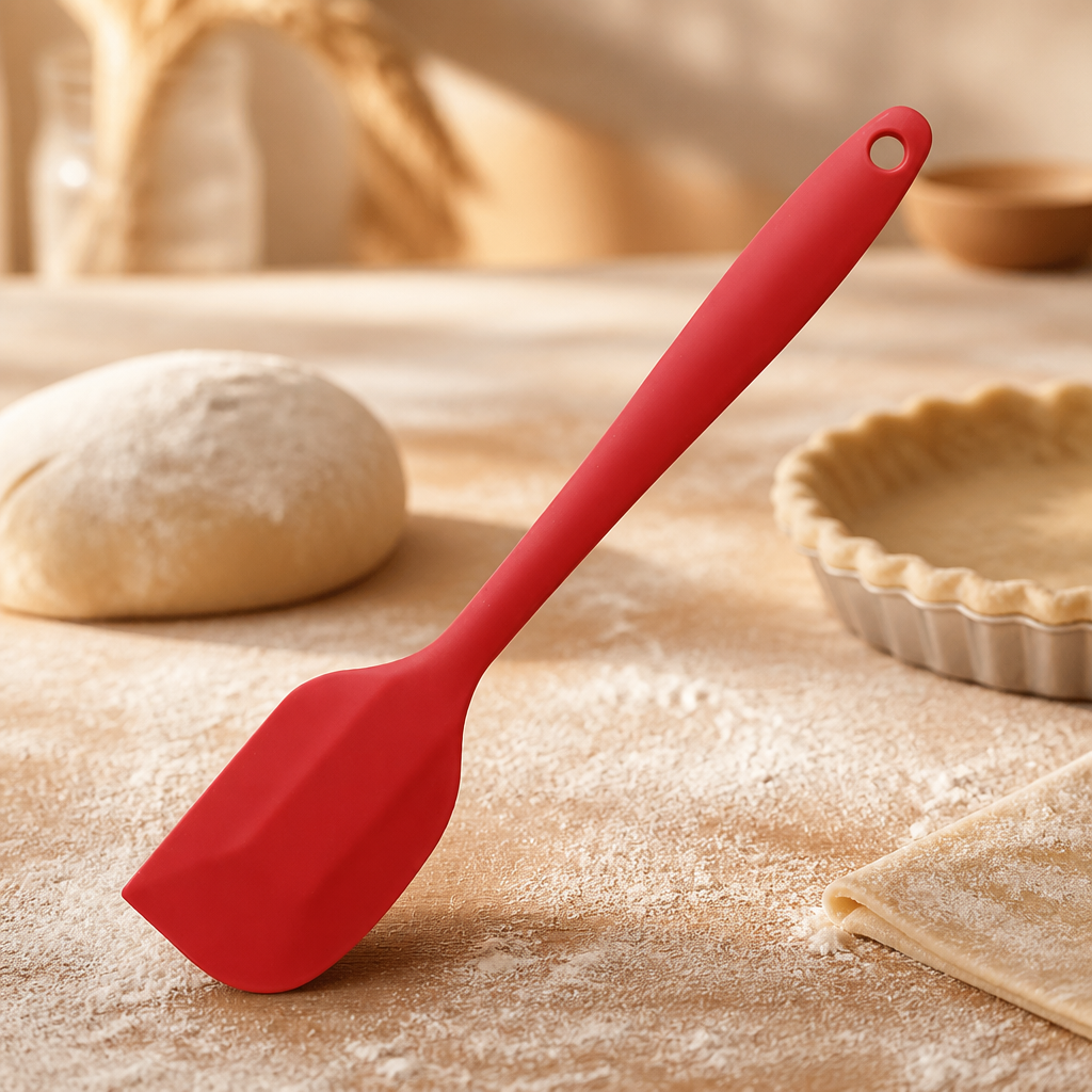 Commercial Silicone Spatula 28cm in red heat resistant design