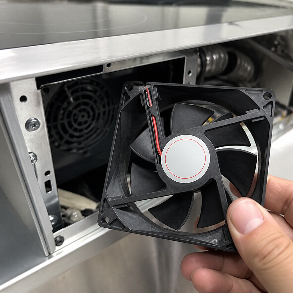 Replacement fan for commercial induction hob 45x80mm