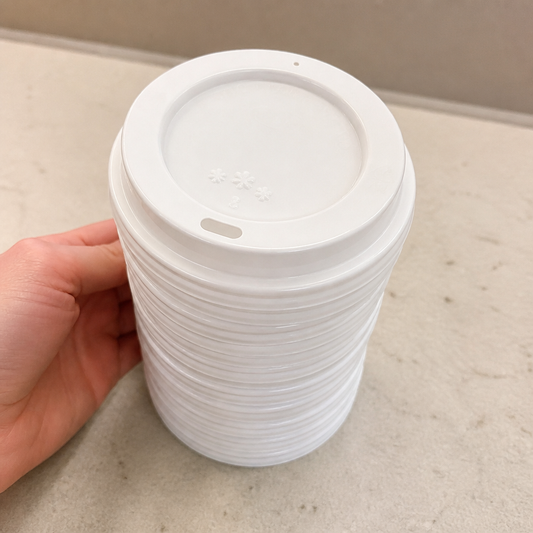 Recyclable Coffee Cup Lids 340ml & 455ml Disposable 1000 Pack