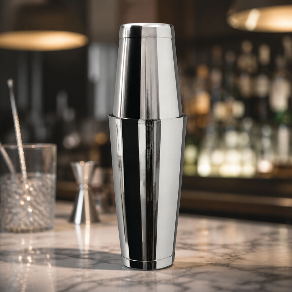 Commercial Stainless Steel Cocktail Shaker 178mm Height