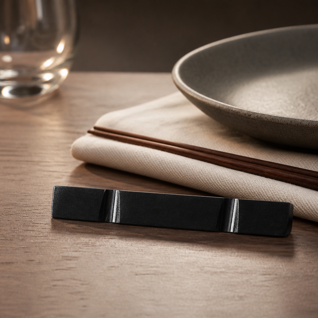 Commercial stainless steel chopstick rests 60mm pack of 12