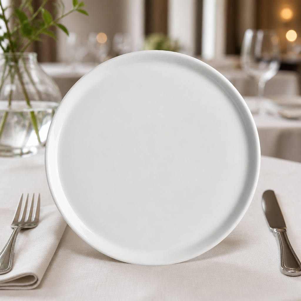 Commercial Pizza Plates 255mm Flat 12 Pack
