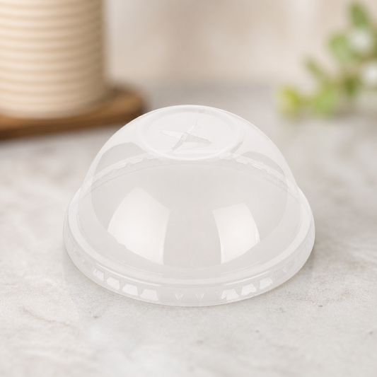 Recyclable rPET Domed Lids for 12/16/20oz Cold Cups 400 Pack
