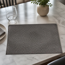 Commercial PVC Placemats Silver And Grey 6 Pack 450x330mm