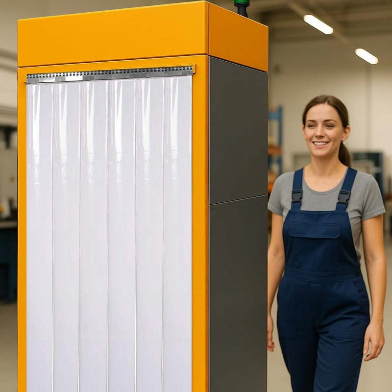 Pvc Strip Curtains White – Hook-On, Blackout for Abattoirs