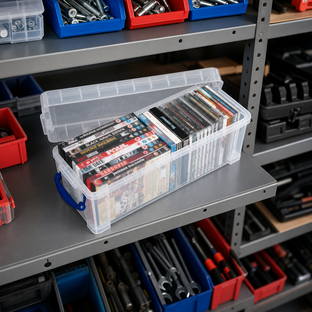 6.5 Litre Clear Plastic Storage Box with Lid