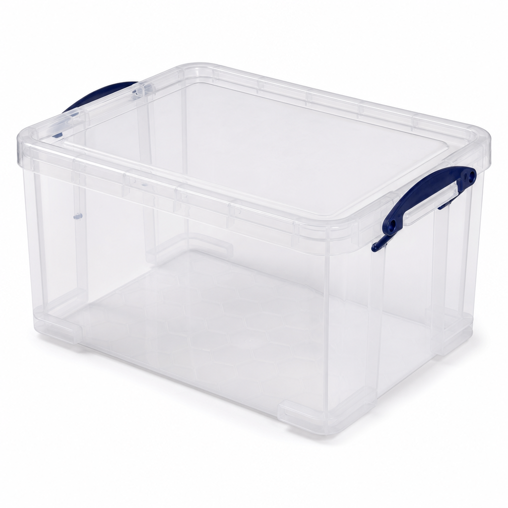 6.5 Litre Clear Plastic Storage Box with Lid