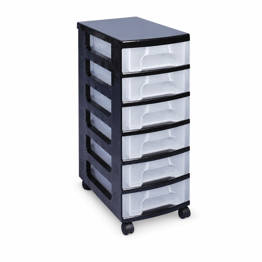 6 Drawer Mobile Office Storage Unit on Castors