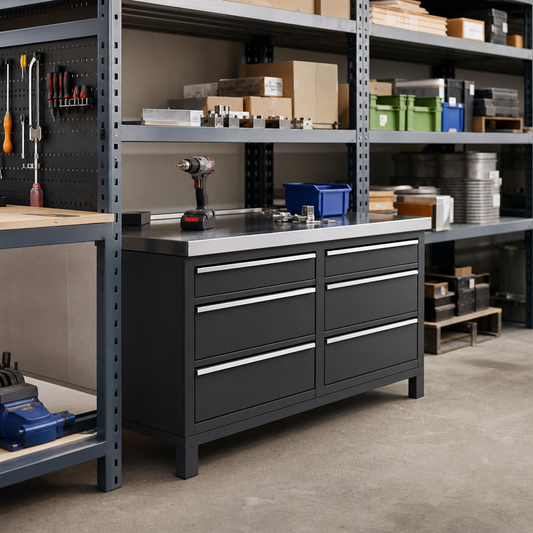 6 Drawer Steel Top Tool Cabinet