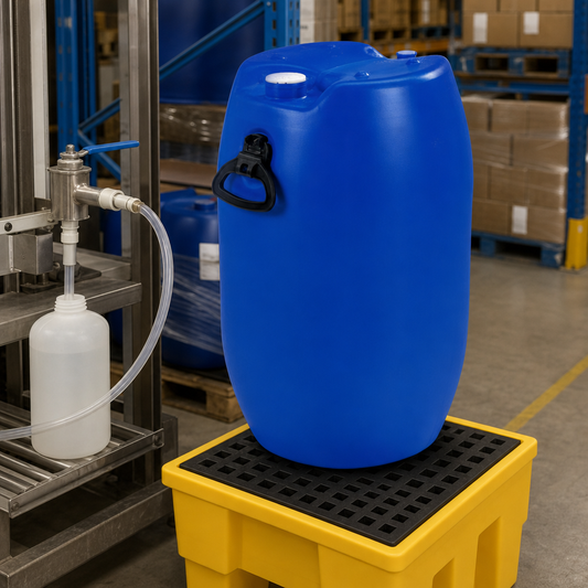 60 L Blue UN-Certified Drum with Plug Opening