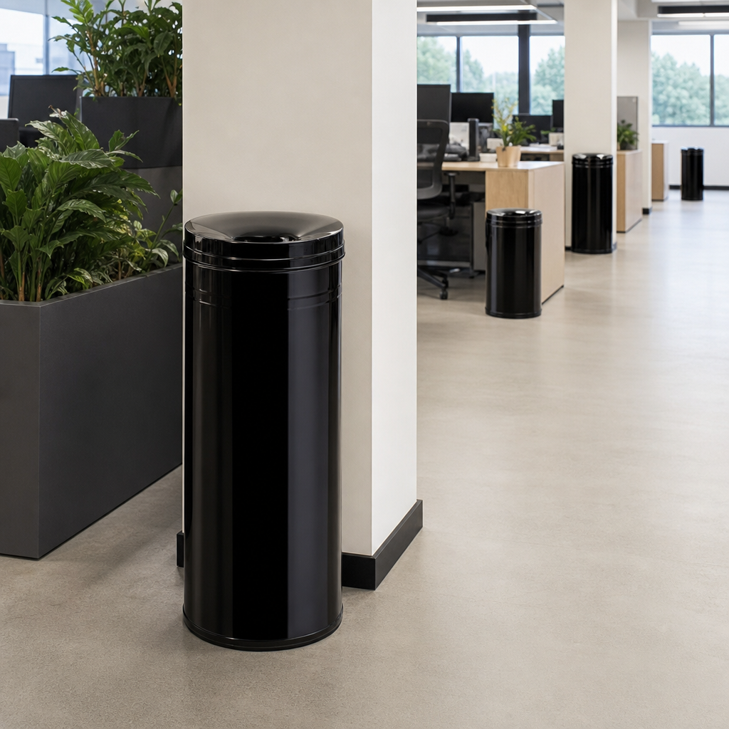 60 L Fire-Resistant Steel Slotted Waste Bin