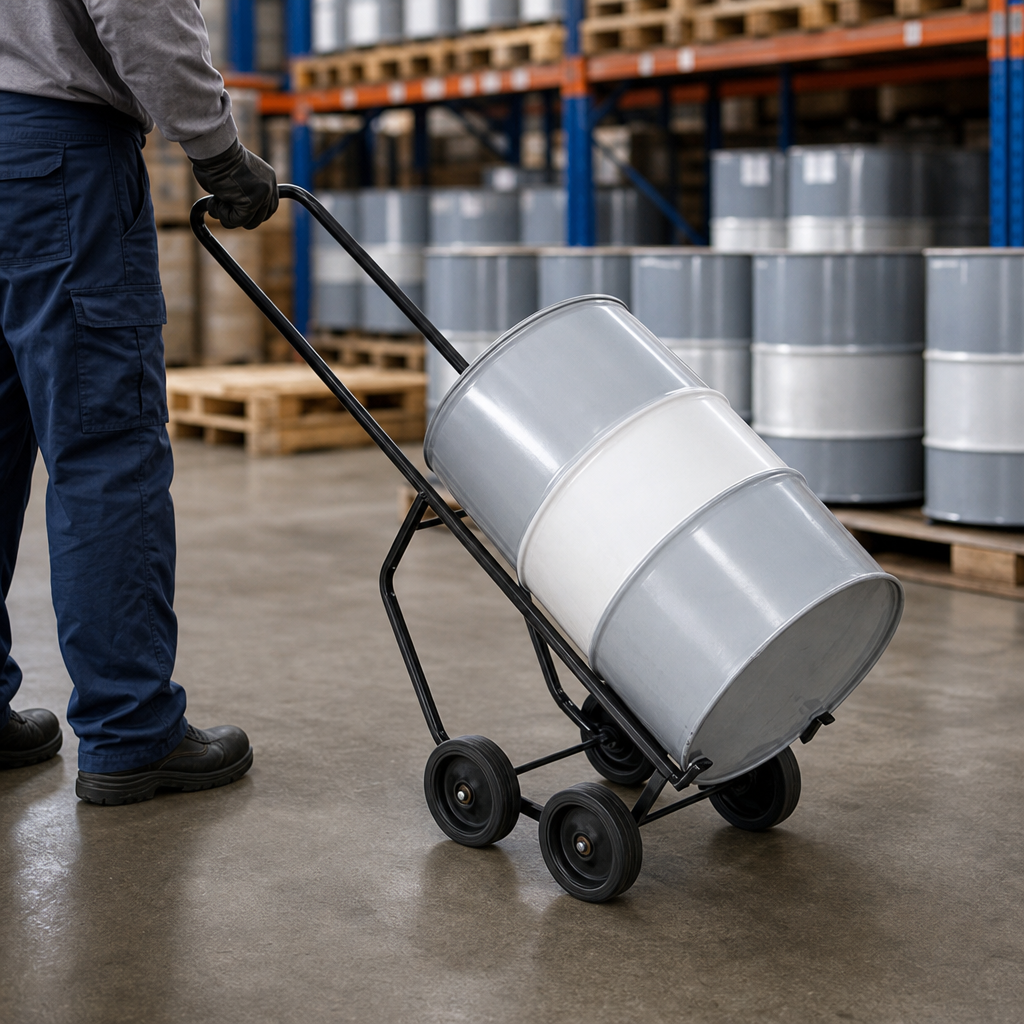 60 Litre Capacity Four Wheel Drum Truck