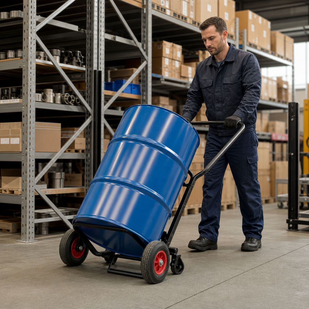 60 Litre Capacity Four Wheel Drum Truck