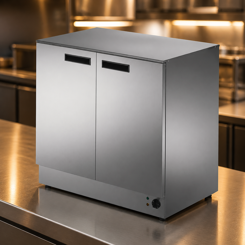 Commercial Hot Cupboard 900mm Electric Stainless Steel 2kW