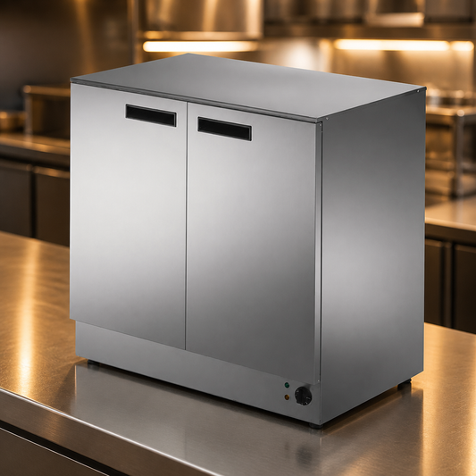 Commercial Hot Cupboard 900mm Electric Stainless Steel 2kW