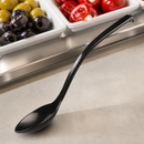 Commercial Black Deli Spoons 6 Pack for Buffets and Catering