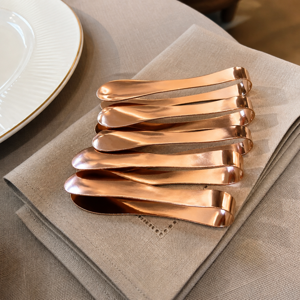 Commercial Snail Tongs Copper Finish 6 Pack