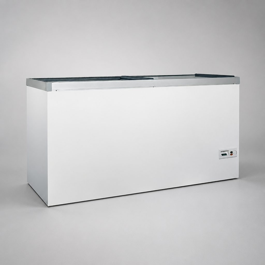 Commercial Glass Door Freezer 492L Capacity Ideal for Retail