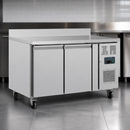 Commercial Double Door Counter Fridge 282L Capacity