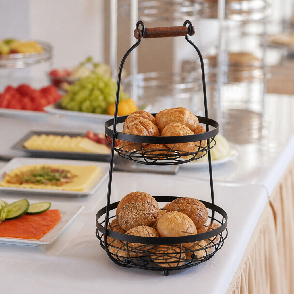 Two-Tier Commercial Cake Stand 480 x 260mm Food Display
