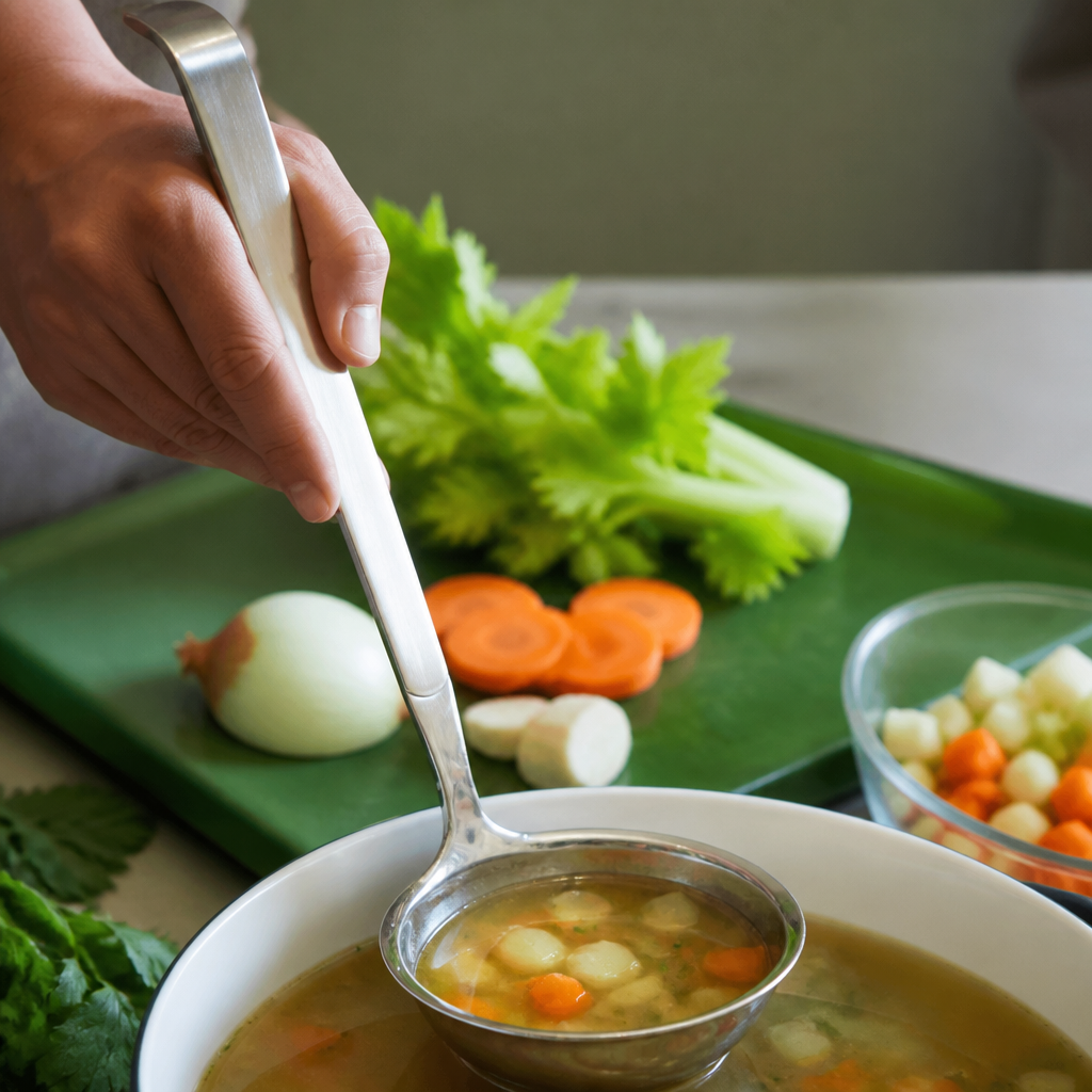 12 inch stainless steel commercial soup ladle