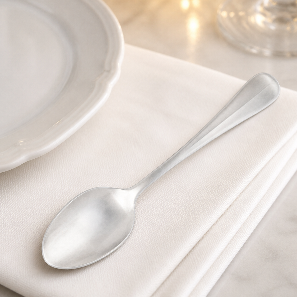 Commercial Stonewashed Stainless Steel Tablespoons 12 Pack