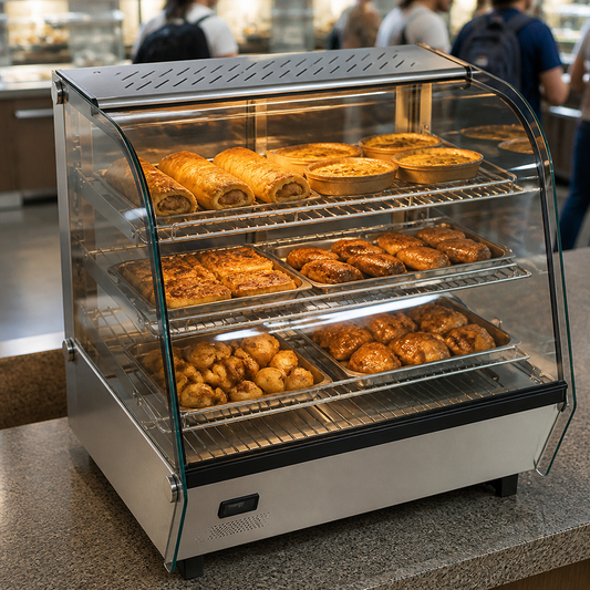 Commercial Countertop Heated Food Display 120Ltr Capacity