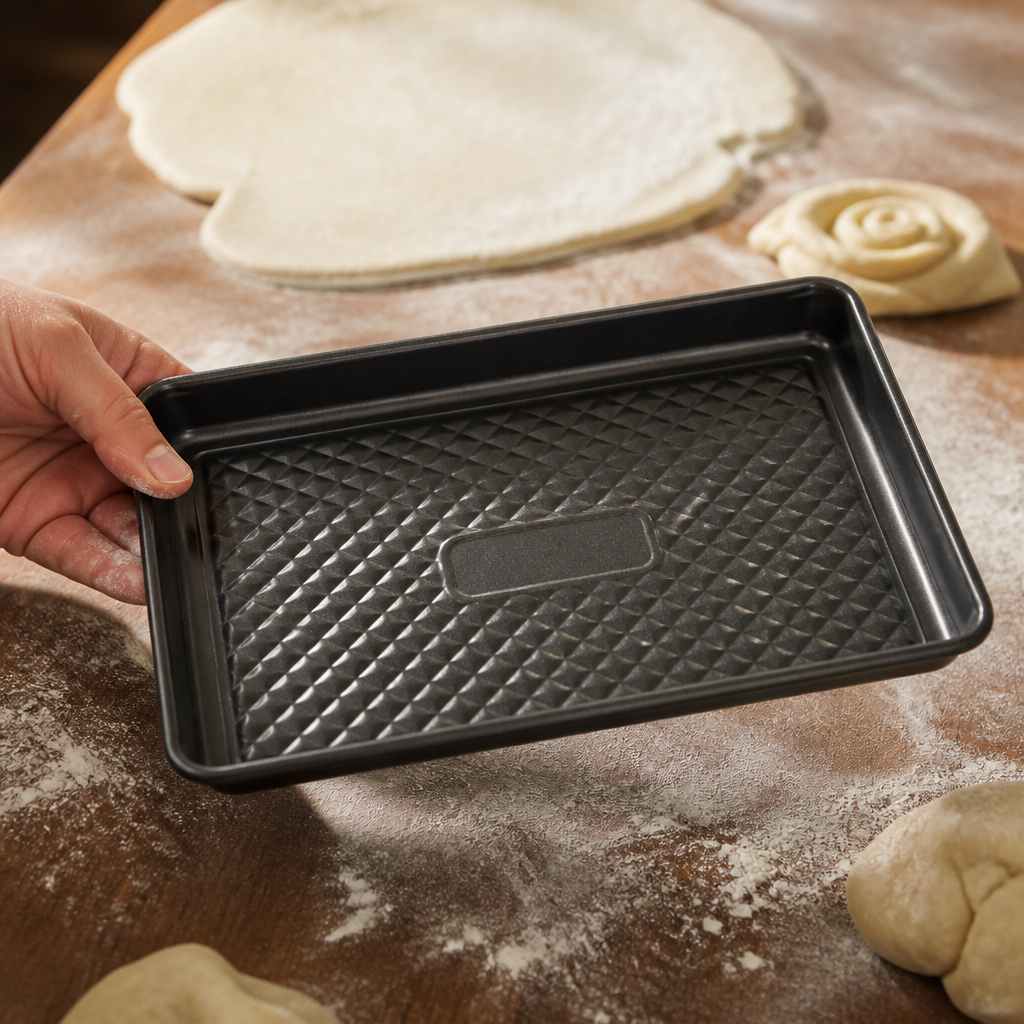 Commercial Baking Tray 260x190mm Non-Stick Heavy Gauge Steel