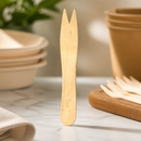 Compostable Wooden Chip Forks 1000 Pack Catering Cutlery