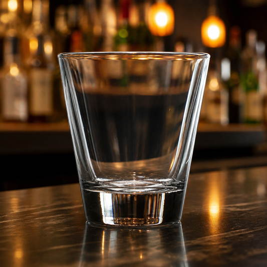Set of 12 commercial 270ml rocks glasses for spirits and juice